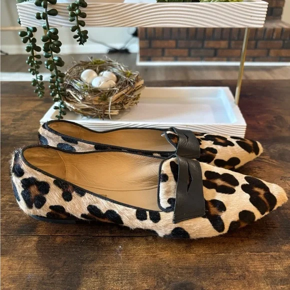 Women's Dee Keller Leopard Print Slip On Loafer Flats Size 38 (US 8) - Picture 7 of 10